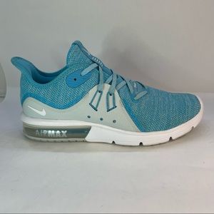 Nike Air Max Squent 3 Aqua Flyknit Running Shoes 908993-404 Women’s Size 8